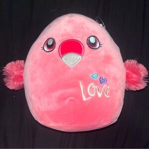 Squishmallow 8 inch Pink flamingo Plush Toy cookie Love